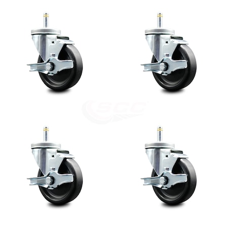 Service Caster Belshaw HG18-0031B-4 Replacement Caster Set - HG18EZ Glazer - BEL-SCC-DCGR20S414-POS-TLB-716138-4
